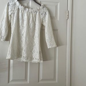 White lace blouse